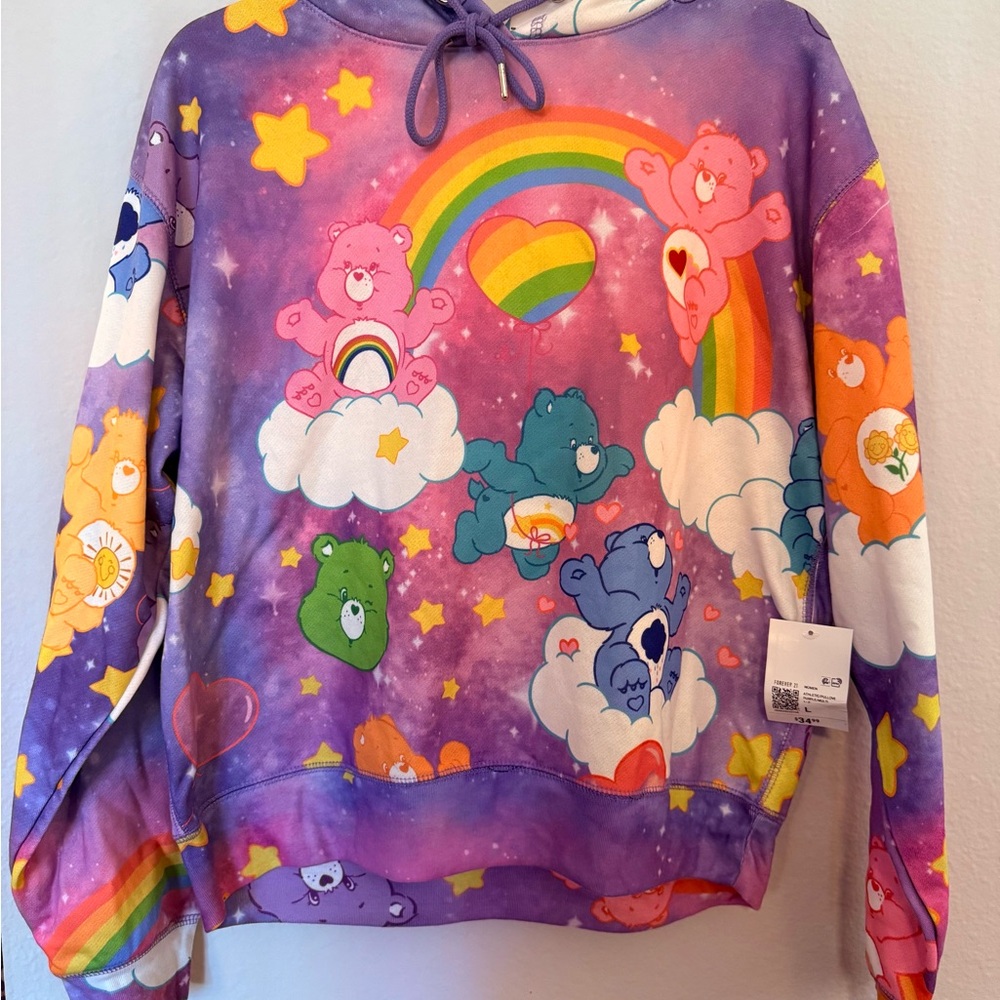 Forever 21 Women’s 80’s Care Bears Purple Hoodie